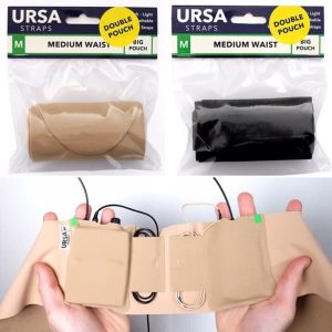 URSA SMALL Waist - DOUBLE POUCH - Big Pouch - Black