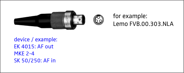 049916 3-pin LEMO AF plug